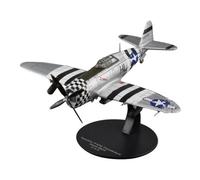 KiBcsLic Avión Metal Escala 1:72 Pintado Maqueta Avión Soporte Negro Base Ovalada Molo Militar Escala 1:72, Republic P-47D Thunderbolt EE. UU.