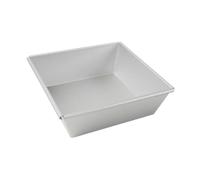 KiBcsLic Bandeja para Hornear Pizza Antiadherente Profunda Bandeja de Pastel Cuadrada Bandeja de Pan Elevada de Aluminio Utilizable en Hogar Cafetería Fiesta P, tal como se describe, 6 Inch