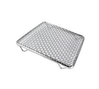 KiBcsLic Barbacoa Accesorios Rejilla Cuadrada Japonesa con Superficie de Malla de Acero Inoxidable para Asar Alimentos Antiadherente Adecuada para Cocina, 15cm X 15cm X 1.5cm