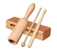 KiBcsLic Bloque de Madera de Mano de Madera Maciza Bloque de para Educación Infantil Temprana