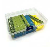 KiBcsLic Bloques de Base Diez Aprendizaje Visual Bloques de Numeración Numérico Juguete Educativo para Niños, Aula, Casa, No Enchufable 62-Pz