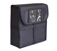 KiBcsLic Bolsa Térmica para Entrega de Pizza Mochila Porta Alimentos Transportadora Aislante de Oxford Impermeable con Ventanilla para Adecuada para, Negro, Individual
