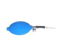 KiBcsLic Bomba para Balones de Gimnasia Artística, Bomba Manual de Goma para Inflar Rápidamente Equipos Deportivos Y de Fitness, Así como Flotadores, Azul