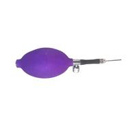 KiBcsLic Bomba para Balones de Gimnasia Artística, Bomba Manual de Goma para Inflar Rápidamente Equipos Deportivos Y de Fitness, Así como Flotadores, PÚrpura