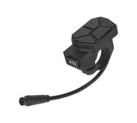 KiBcsLic Botón de Control para Bicicleta Eléctrica con Carcasa de PP Duradera Interruptor Compacto para Luces Bocina y Señales Conexión de Seis Pines Montaje