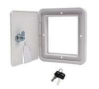 KiBcsLic Cable Cuadrado para Electricidad Cubierta de Acceso Protector de Cables Eléctricos con Ventana Deslizante Material Resistente con Llaves