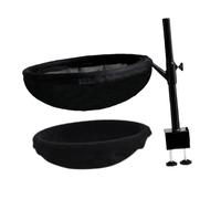 KiBcsLic Cama para Gatos de Escritorio con Tapete para Mascotas, Hamaca Tipo Nido con Varillas de Fácil Instalación para Muebles de Sala de Estar, Negro