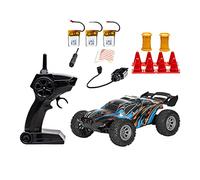 KiBcsLic Camión Teledirigido de Carreras RC Vehículo Eléctrico Mini Auto Control Remoto 4x4 con Batería Recargable Y Carrocería Luminosa Adecuado para Niños Ad, 3pcs de baterías