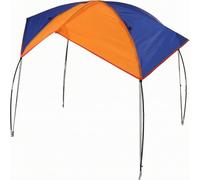 KiBcsLic Canopy para Barco Inflable Bimini Toldo para Lancha Cubierta para Bote Parasol Náutico con Laterales Arqueados y Ganchos Metálicos Lona de Poliéster, Grande 195 155CM