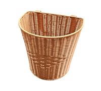 KiBcsLic Cesta rústica, Mochila Tejida para Almacenamiento, jardín, Fin de Semana, Granja, Cesta para Recoger Hojas de té, versátil, Ligera, portátil y