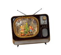 KiBcsLic Christmas Snow Caja Musical Decorativa USB Linterna TV Navidad Lámpara de Nieve Giratoria Adecuada para Regalar Decorar Sala Fiesta y, Niño