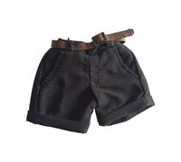 KiBcsLic Conjuntos de Shorts para Figuras Femeninas a Escala 1/12, Ropa de Moda para Muñecas, Ideal para Hacer Mismo. Ropa para Muñecas de 6 Pulgadas, Negro