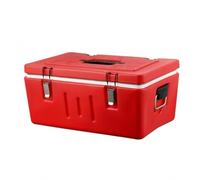 KiBcsLic Contenedor Térmico Térmica con Asas Laterales Contenedor Térmico Rectangular Reutilizable Aislado, Caja De Aislamiento Con Revestimiento Extraíble De Un Compartimento