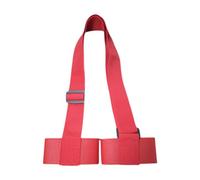 KiBcsLic Correa Portaesquís Ajustable, Ideal para Snowboard, Ideal para Hombres Y Mujeres, con Correas de Sujeción, Portaesquís, Correa de Sujeción Portátil, Rojo