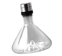 KiBcsLic Decantador de Vino con Cristal Soplado a Mano Carafe de Vino Y Licor Botella con Tapón Y Filtro Jarra de Spirits Diseño Estable Adecuado para Cenas Fo, Tipo de montaña interior