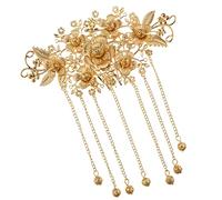 KiBcsLic Diadema Nupcial Tiara Peineta de Aleación con Perlas Y de Cristal Adecuada para Novias en Bodas Festivales Fiestas Regalos, tal como se describe, 15x7cm