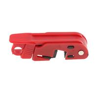 KiBcsLic Dispositivo de Bloqueo para Interruptores Automáticos Universal con Tornillo Giratorio Seguro para MCB de hasta 13mm Fabricado en Nylon Reforzado con, rojo 2#