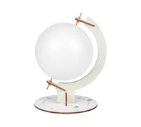 KiBcsLic DIY Globo Kit Educativo Manualidades Geografía Mundo Niños Montaje Juguete Creativo Desarrollo Habilidades Manuales con Material Madera Adecuado para