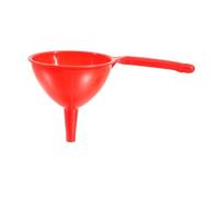 KiBcsLic Embudo de Cocina con Boca Ancha para Verter Aceite Agua Vino Material PP Grueso con Asa Cómoda Apto para Cocina Cuarto de Ut, Rojo, Individual
