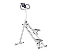 KiBcsLic Escaladora Plegable con Registrador Compacto Escalador Vertical bajo Impacto Escalador Escaleras para Gimnasio en Casa, Blanco