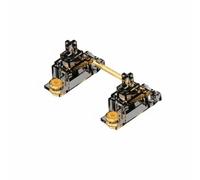 KiBcsLic Estabilizadores de PCB Atornillables Estructura Elástica Adaptativa Kit de Estabilizadores de Montaje en PCB Elimina Traqueteo y Ruidos Metálicos, Black Gold, Hand Lubed