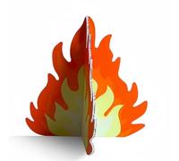 KiBcsLic Fuego Falso Decorativo Estimula el Juego Imaginativo Llama de Fuego Artificial Impermeable Centro de Mesa de Hoguera para Halloween