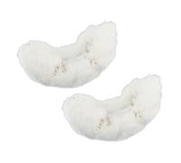 KiBcsLic Fundas para Patines Cubierta para Patines Hielo Absorbente Agua Portátil Suave Daños Prolonga Vida Útil para Patinadores, Blanco