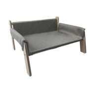 KiBcsLic Hamaca-Cama para Gatos, Sofá-Silla de Juegos, Cómoda, Transpirable, con Funda Desmontable, Rascador para Gatitos, Gris