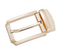 KiBcsLic Hebilla Metálica para Cinturón, Hebilla Rectangular, para Correa de Cuero de 33 Mm a 34 Mm, Accesorios para Cinturón, Hebilla de Lujo de Una Sola Punt, Dorado
