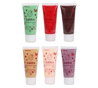 KiBcsLic Juego de 6 Pegamentos de Simulación de Crema, para Hacer Fundas de Teléfono, Arcilla de Crema, Pegamentos para Moldear, Estilo b