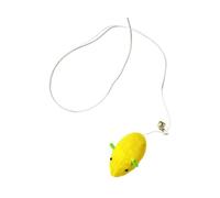 KiBcsLic Juguete para Gatos Y Ratones con Cuerda Elástica, Resistente, Portátil, con Y para Jugar Solo.