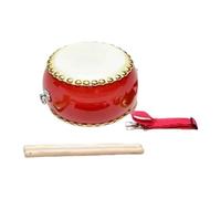 KiBcsLic Kids Drum Set Fabricado en Madera Y PVC Tambor de Cintura Chino Tambor de Mano Y Baquetas Juguete Educativo de Percusión para Niños Adecuado para Ense