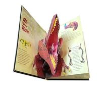 KiBcsLic Libro de Dinosaurios en 3D Libro de Educación Temprana Enciclopedia Divertida Y Realista Prehistórica