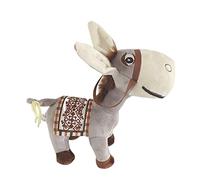 KiBcsLic Lindo Juguete de Peluche de Burro Pequeño, Muñeco de Burro Suave, Recuerdo de Fiesta, Animal de Peluche de Burro para Niños, Inauguración de Casa, Gra, Gris Claro