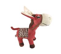 KiBcsLic Lindo Juguete de Peluche de Burro Pequeño, Muñeco de Burro Suave, Recuerdo de Fiesta, Animal de Peluche de Burro para Niños, Inauguración de Casa, Gra, Rosa roja