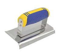 KiBcsLic Llana de Esquina para Paneles de Yeso, Extremos Curvos, Llana de Acabado, Mango de Goma, para Dar Forma a Las Esquinas