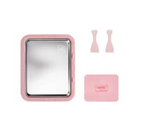 KiBcsLic Máquina Congelado en Rollo Congelación Rápida Máquina Congelado en Superficie Fría Acero Inoxidable 304 para Niños, Familias, Hogar, Rosa S Con Tapa