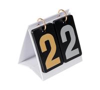 KiBcsLic Marcador Deportivo Puntuación Tarjetas Juego Soporte Anillas Acero Manejo Adecuado Partidas Cartas Hogar Viaje Oficina 10cmx7cmx9.5cm