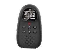 KiBcsLic Metrónomo Electrónico Digital Mini Multifuncional con Pantalla Retroiluminada Y Guía de Voz China Volumen Regulable Y Temporizador para Piano Guitarra, Negro