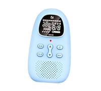 KiBcsLic Metrónomo Electrónico Digital Mini Multifuncional con Pantalla Retroiluminada Y Guía de Voz China Volumen Regulable Y Temporizador para Piano Guitarra, Azul