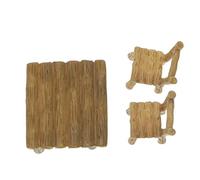 KiBcsLic Micro Paisaje Decoración Miniatura Bonsái Ornamento Manualidad en Resina Pintada a Mano Adecuada para Decoración de Suculentas Hogar Regalo, 19