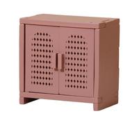 KiBcsLic Miniatura Armario de Casa de Muñecas Mueble Gabinete de Madera Ornamento Manual para Almacenaje Adecuado para Niños Decoración de Cocina de Muñecas, Rosa