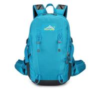 KiBcsLic Mochila de Senderismo Mochila Trekking Mochila Montañismo Mochila Excursionismo con Respaldo Transpirable y Hombros Acolchados para Largas Caminatas, Lake Blue