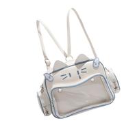 KiBcsLic Mochila Expositora de Pines Cat Ita Bag para Fiestas de Cumpleaños, Cosplay Y Figuras de Anime, Azul, universal