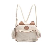 KiBcsLic Mochila Expositora de Pines Cat Ita Bag para Fiestas de Cumpleaños, Cosplay Y Figuras de Anime, Caqui, universal