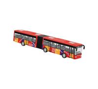 KiBcsLic Modelo de Autobús de Tránsito de Simulación con Mecanismo de Retroceso. Modelo de Autobús Largo de Dos Secciones Articulado. Juguete para Fines, Rojo