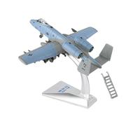 KiBcsLic Modelo de Avión a Escala Figura Estatua de Aleación Juguete Decorativo Realista 1/72 con Soporte para Exhibir Y Luces Adecuado para Coleccione, Gris