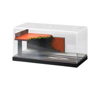 KiBcsLic Modelo de Escena de Coche a Escala 1/64, Paisaje, Escena de Mesa de Arena, Paisaje de Parque para Figuras Pequeñas, Puente Roto