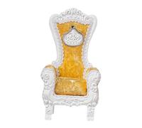KiBcsLic Modelo de Sofá a Escala 1:12, Mini Sofá de Respaldo Alto, Silla de para Muñeca con Sillón, Muebles en Miniatura para Proyectos de Bricolaje, Amarillo y