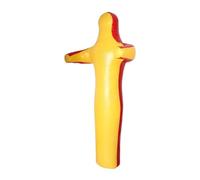 KiBcsLic Muñeco de Entrenamiento de MMA, Judo, Bolsa de Entrenamiento Sin Relleno, Funda Versátil para Boxeo, Práctica de Artes Marciales, MMA, Taekwondo, Muay, Amarillo 140cm
